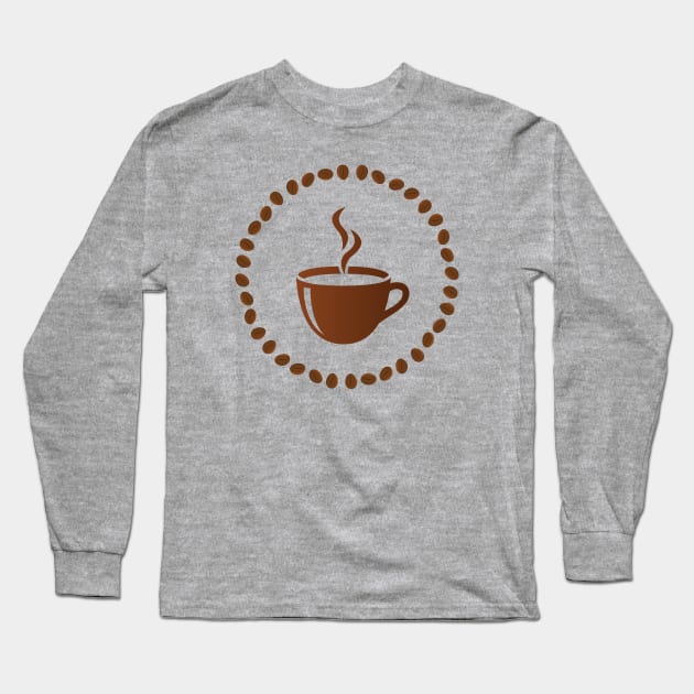 Coffee Long Sleeve T-Shirt by Florin Tenica